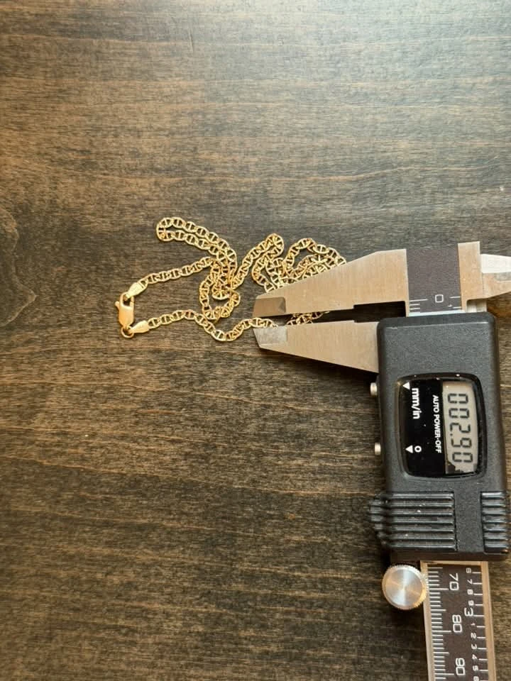 10k gold solid mariner chain - photo 4