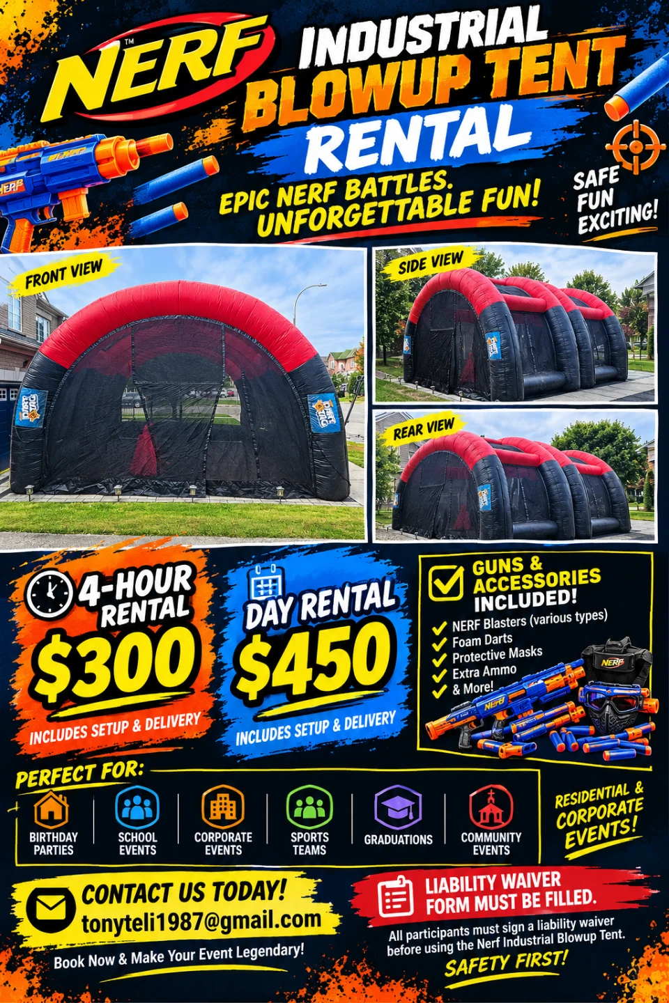 Nerf party rental/corporate events