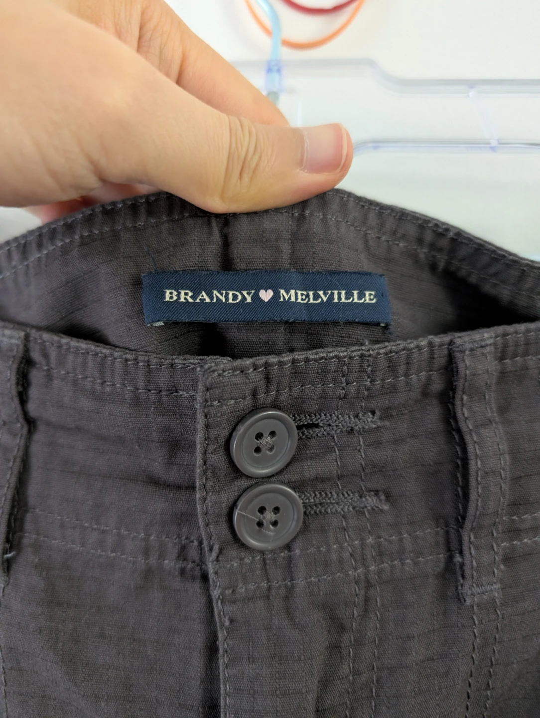 Brandy Melville Cargo Long Skirt with 4 pockets 100% cotton 30" - photo 3