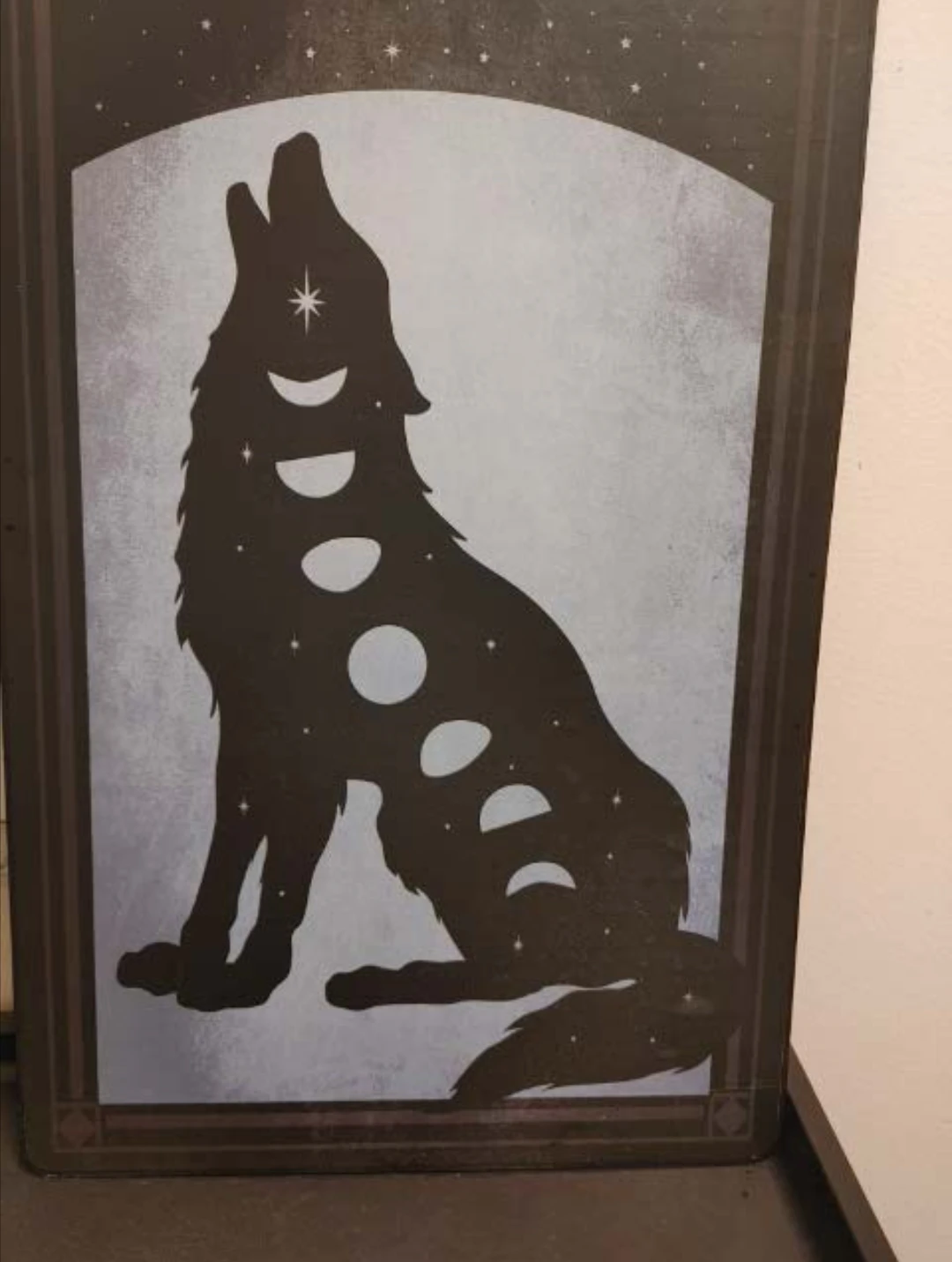 Metal Wolf Moon Phase Wall Decor - photo 3