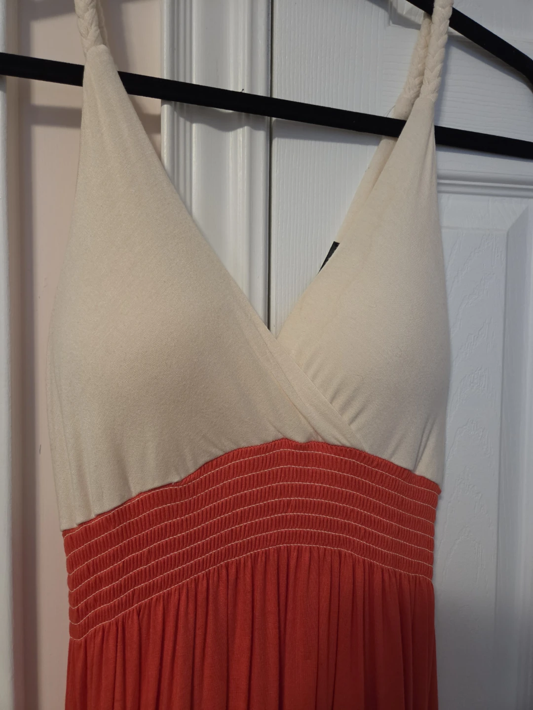 Cream & Orange Maxi Dress - photo 2