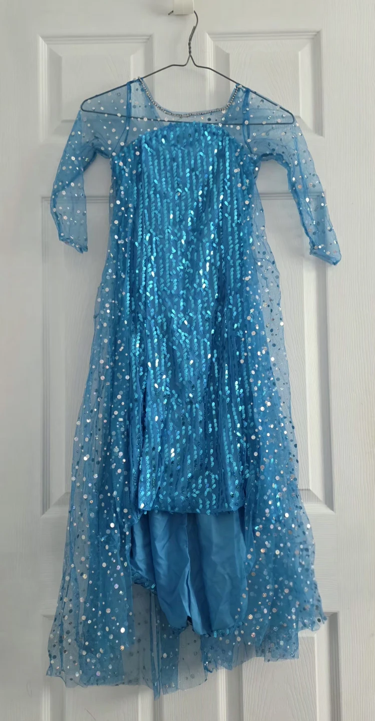 Elsa Blue Princess Dress Costume Set, 4 -5 years size - photo 2