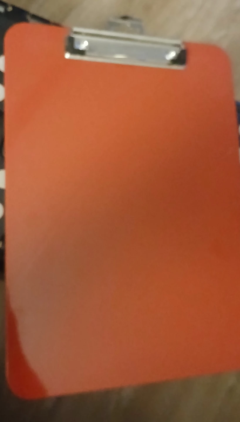 Red Plastic Clipboard