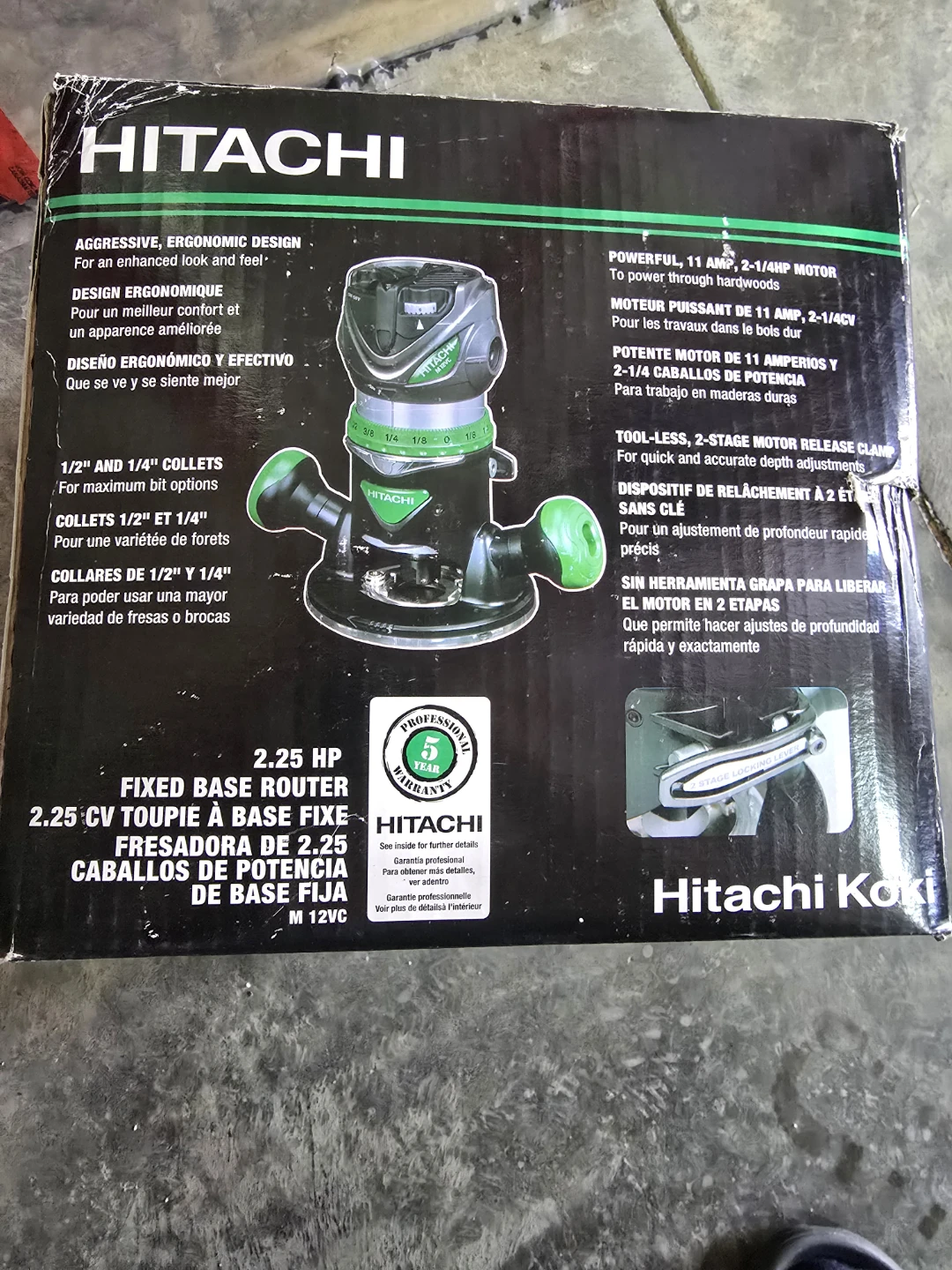 Hitachi M12VC Fixed Router - photo 4