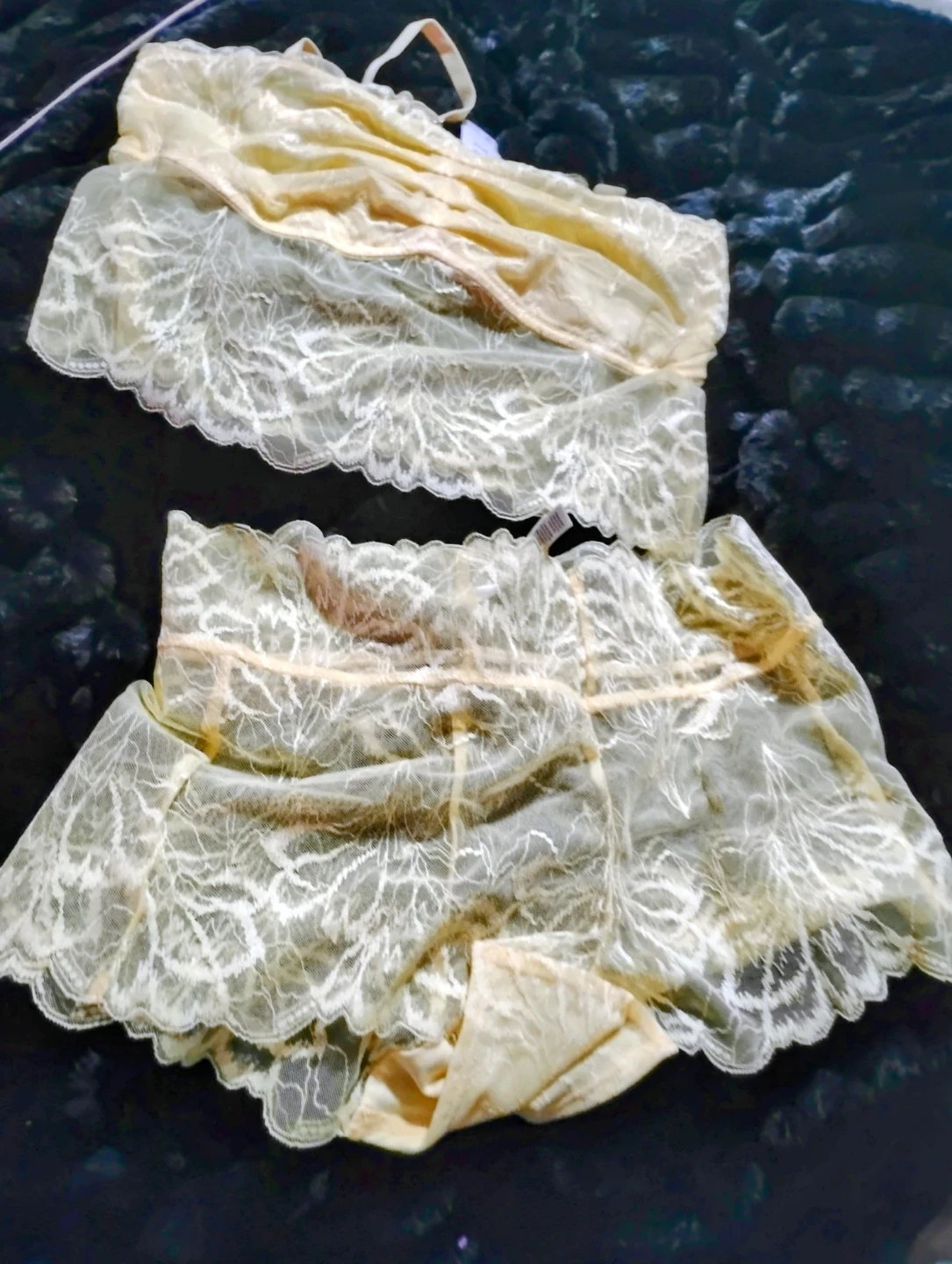 Lingerie Set - Lace Camisole and Shorts - photo 2