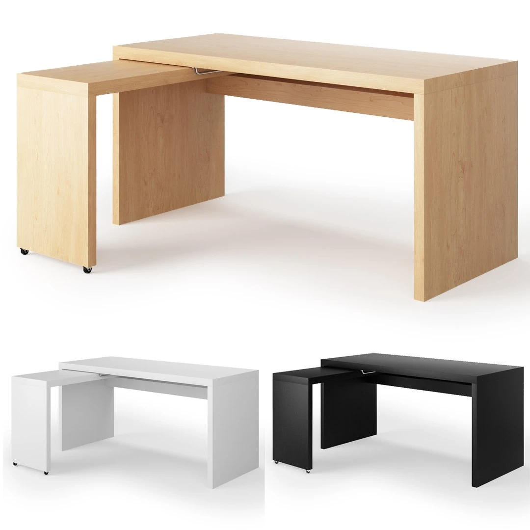 IKEA MICKE Desk with Add-on Unit - photo 4