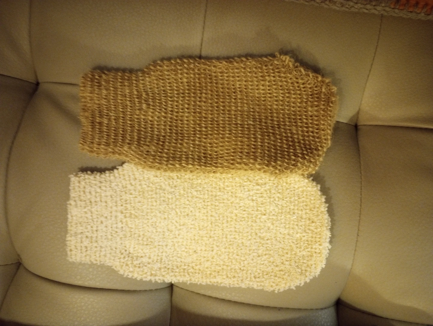 Pair of Unused Exfoliating Mitts