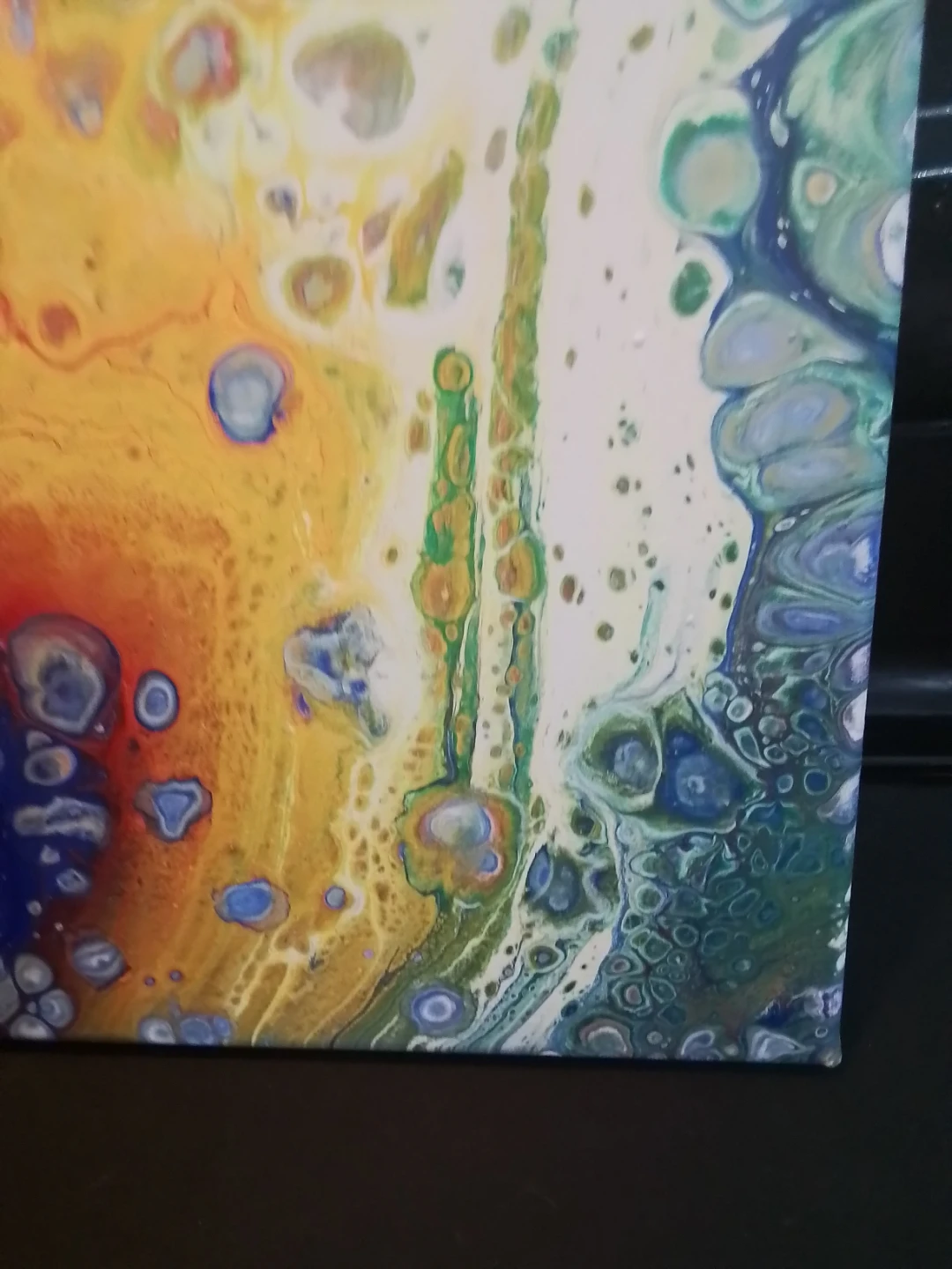 Abstract Acrylic Pour Canvas Art - photo 5