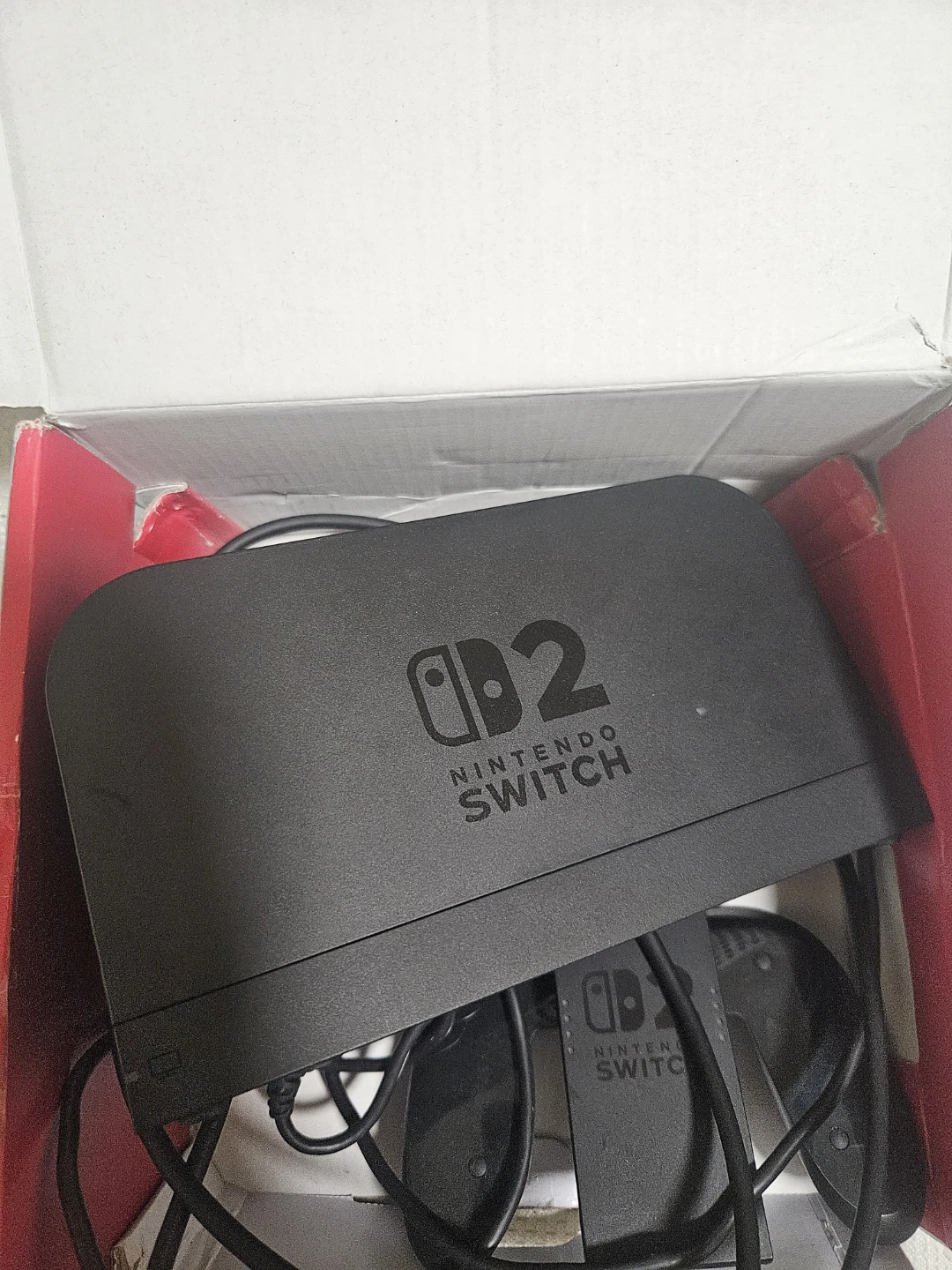 Nintendo Switch 2 dock and joycon grip