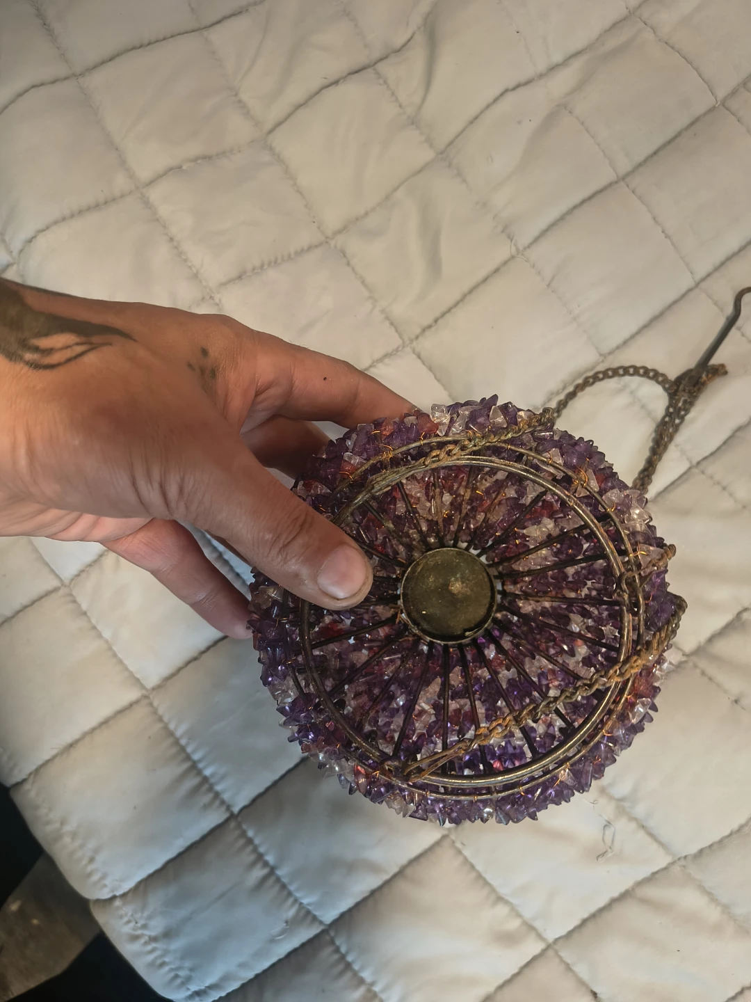 Three decorative hanging lanterns
