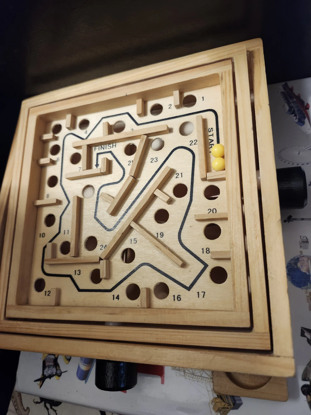 Wooden Labyrinth Tilt Maze Game - photo 3