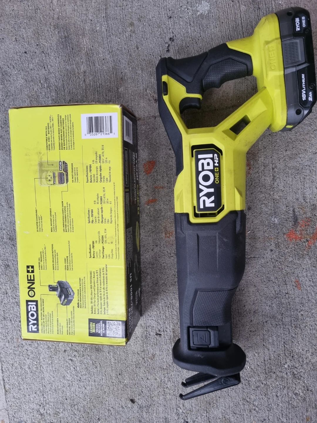 Ryobi ONE+ HP 18V Brushless Reciprocating Saw Kit - photo 2