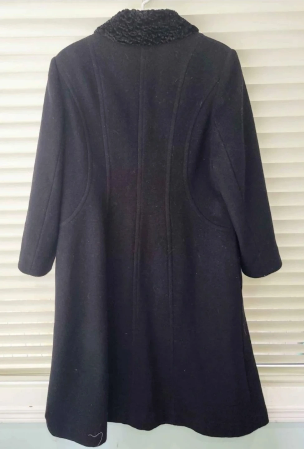Jacques Vert Black Wool Coat size 14 - photo 3