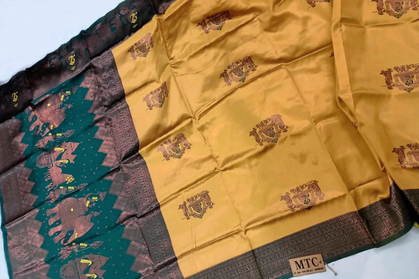 MTC Collections Litchi Silk Saree