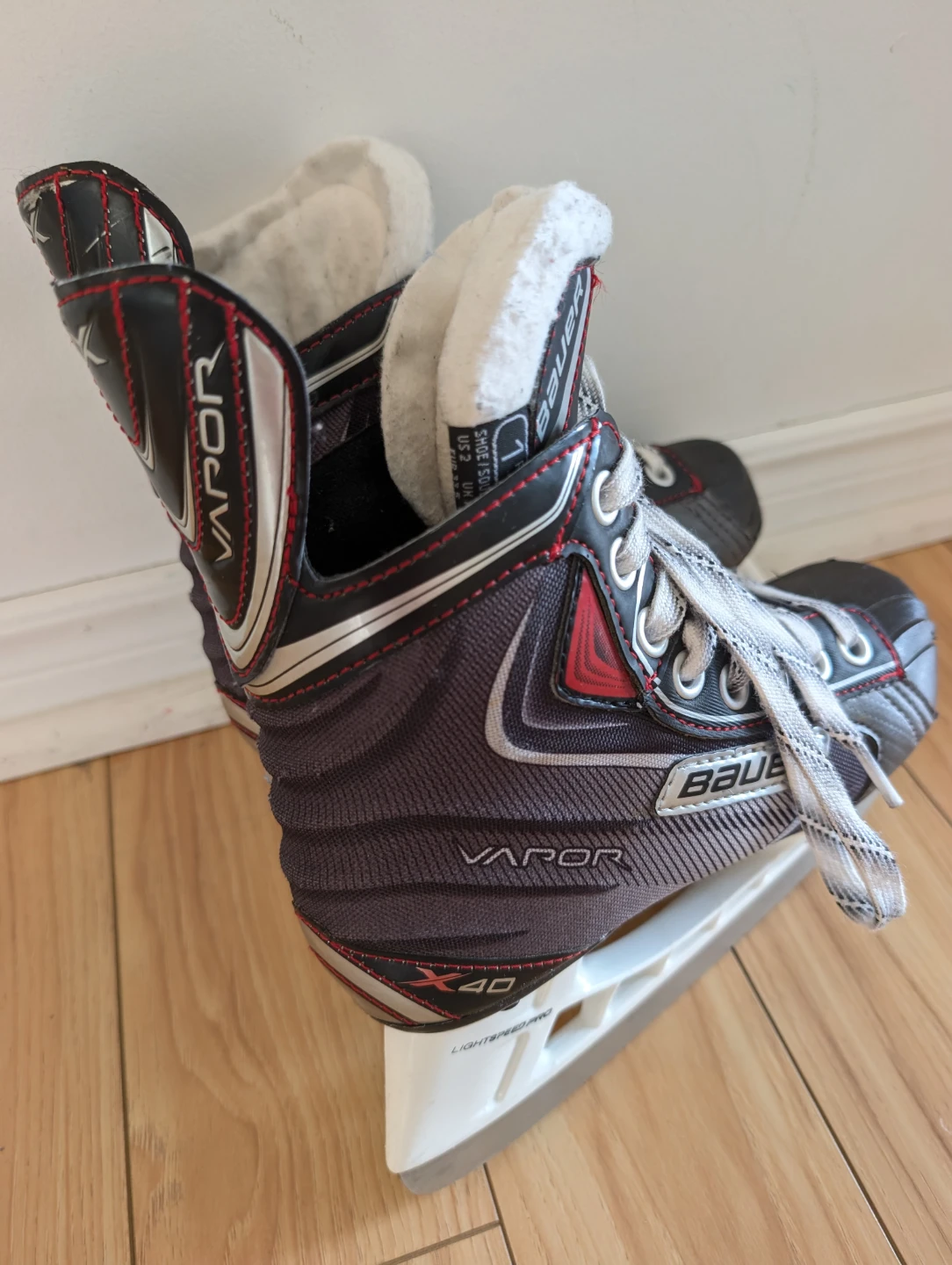 Kids Skates ⛸️ Bauer Vapor X40 Ice Skates Size 1, US 2 - photo 4