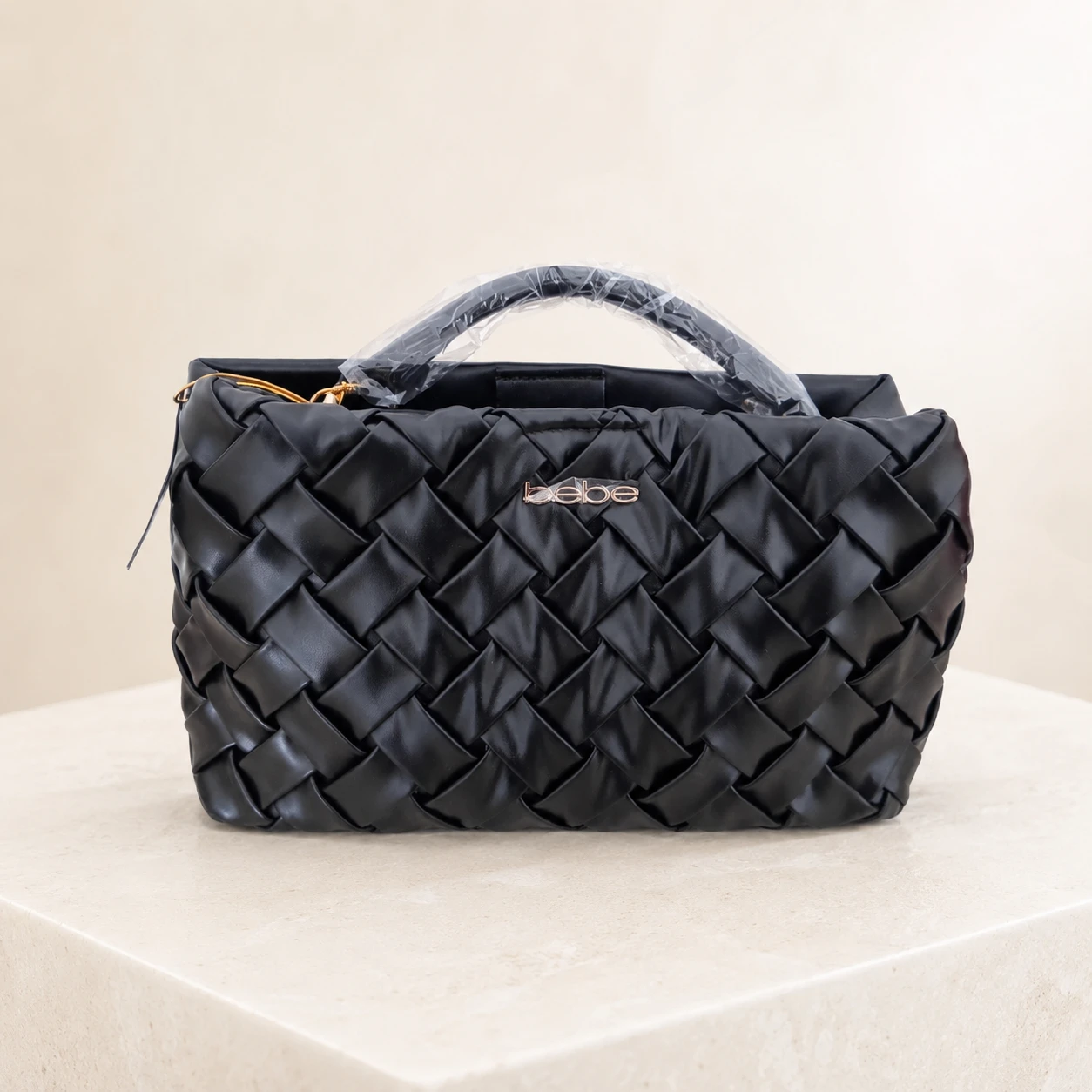 bebe Luca Mini Satchel Crossbody Black