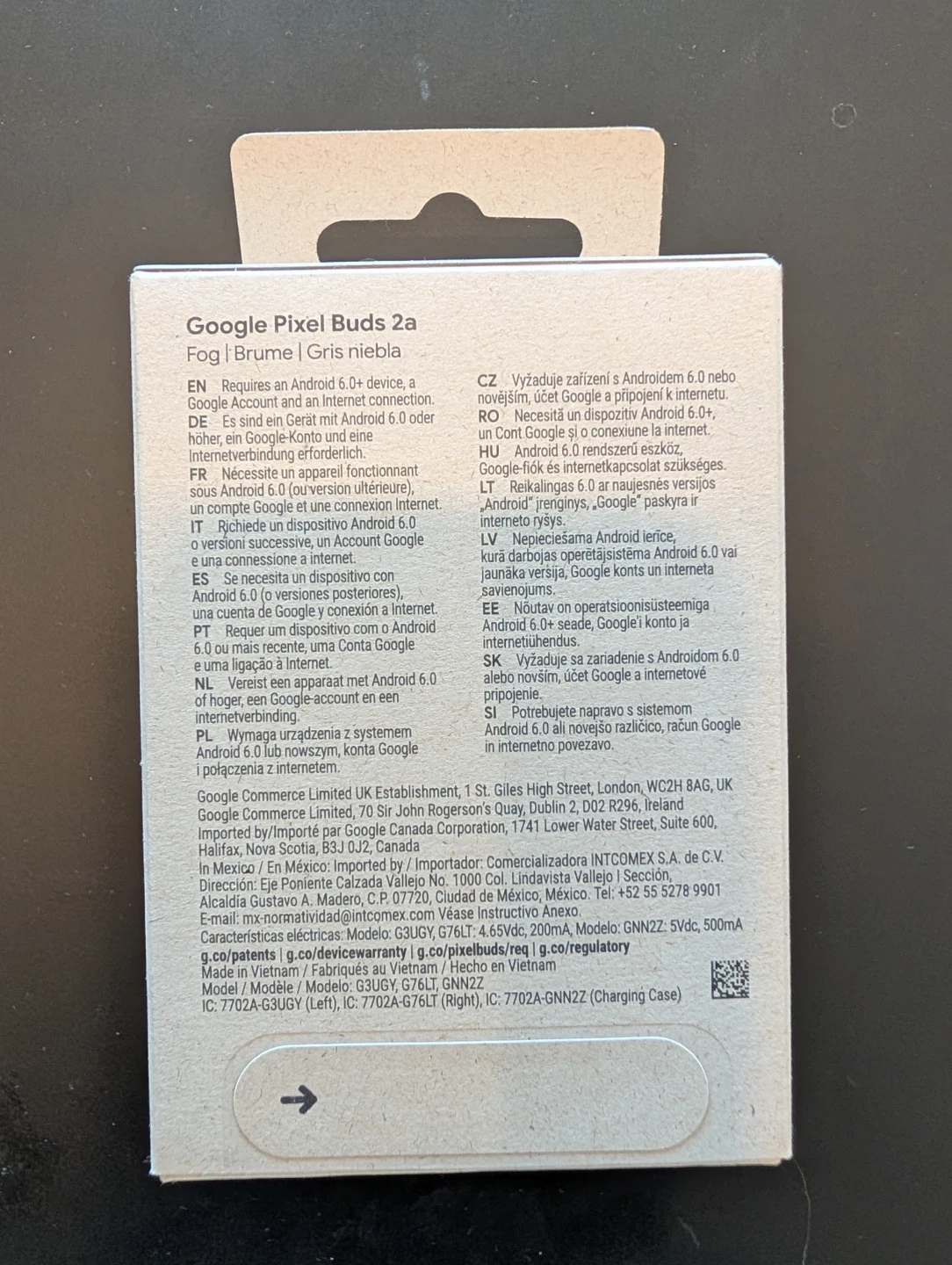 New sealed Google Pixel Buds 2a (Fog) - photo 2