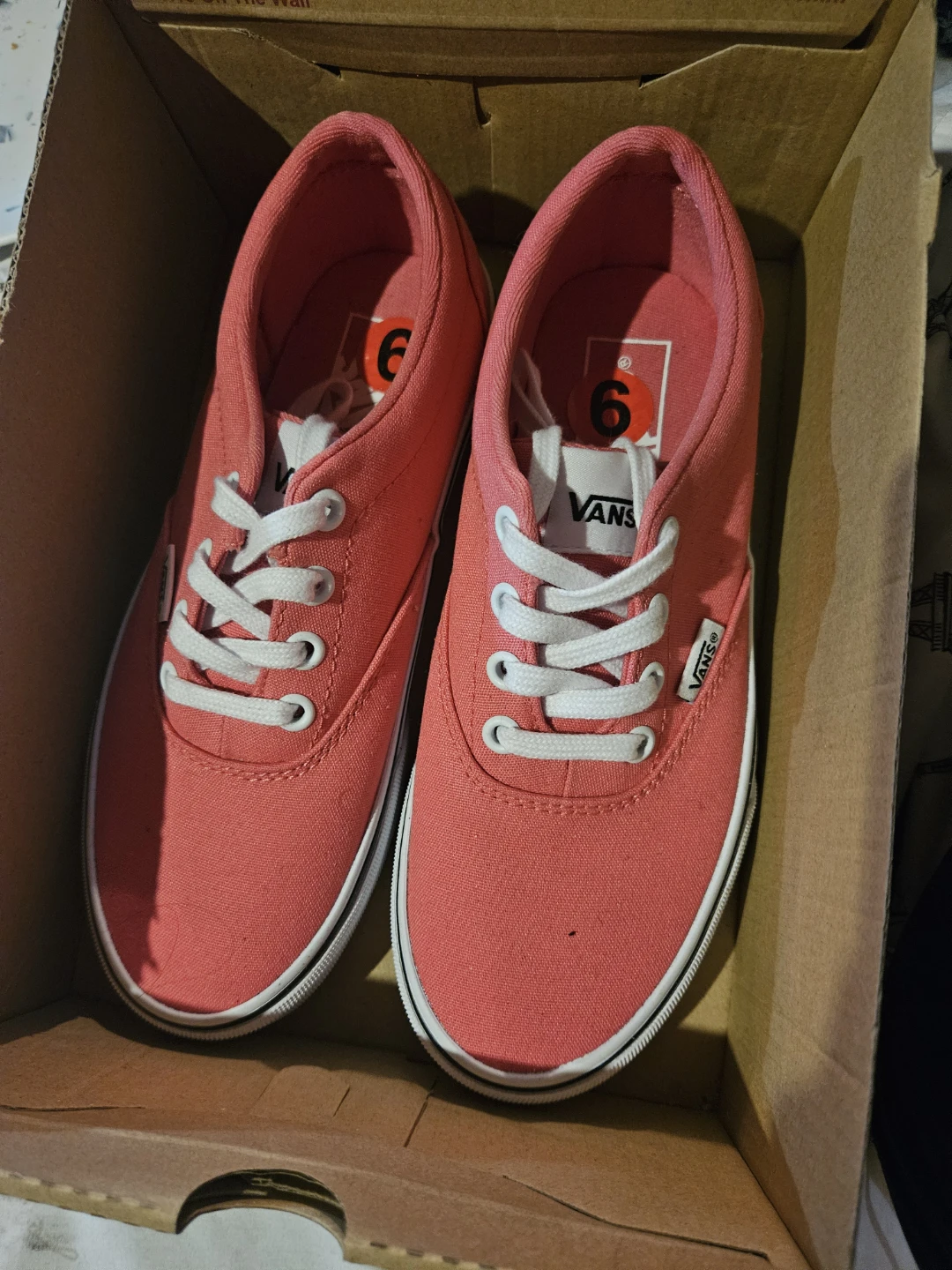 Vans Canvas Sneakers - Coral - Women's Size 6