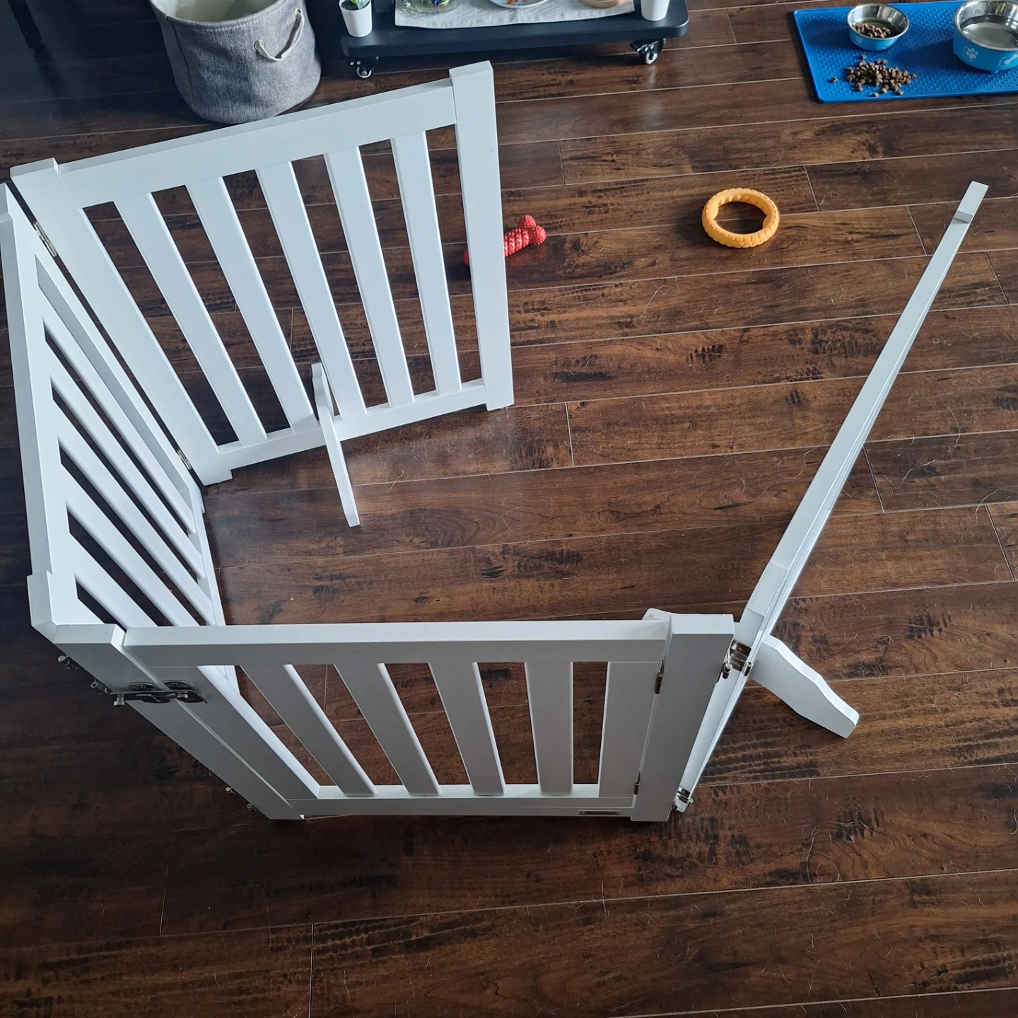 White Wooden Pet Playpen Gate - photo 4