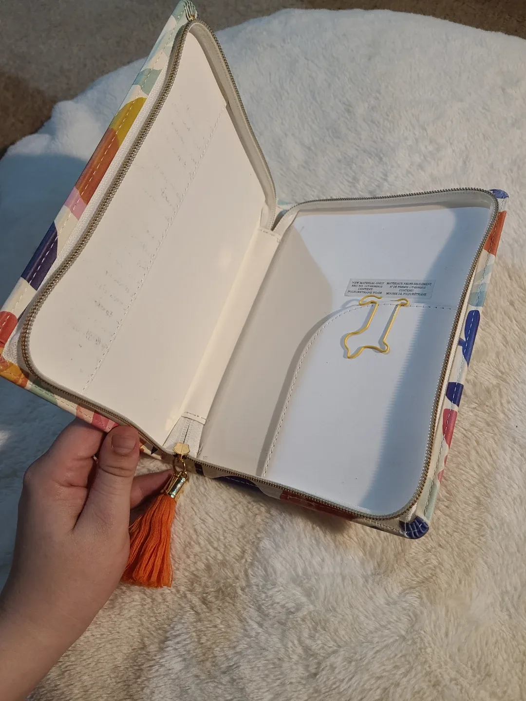 Floral Zippered Notebook with Tassel - photo 2