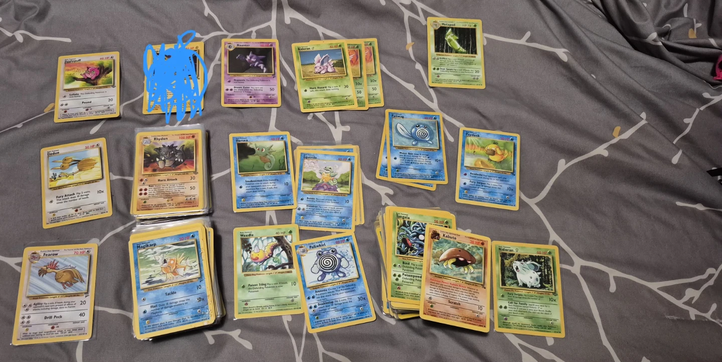 Assorted Vintage Pokemon Trading Cards
