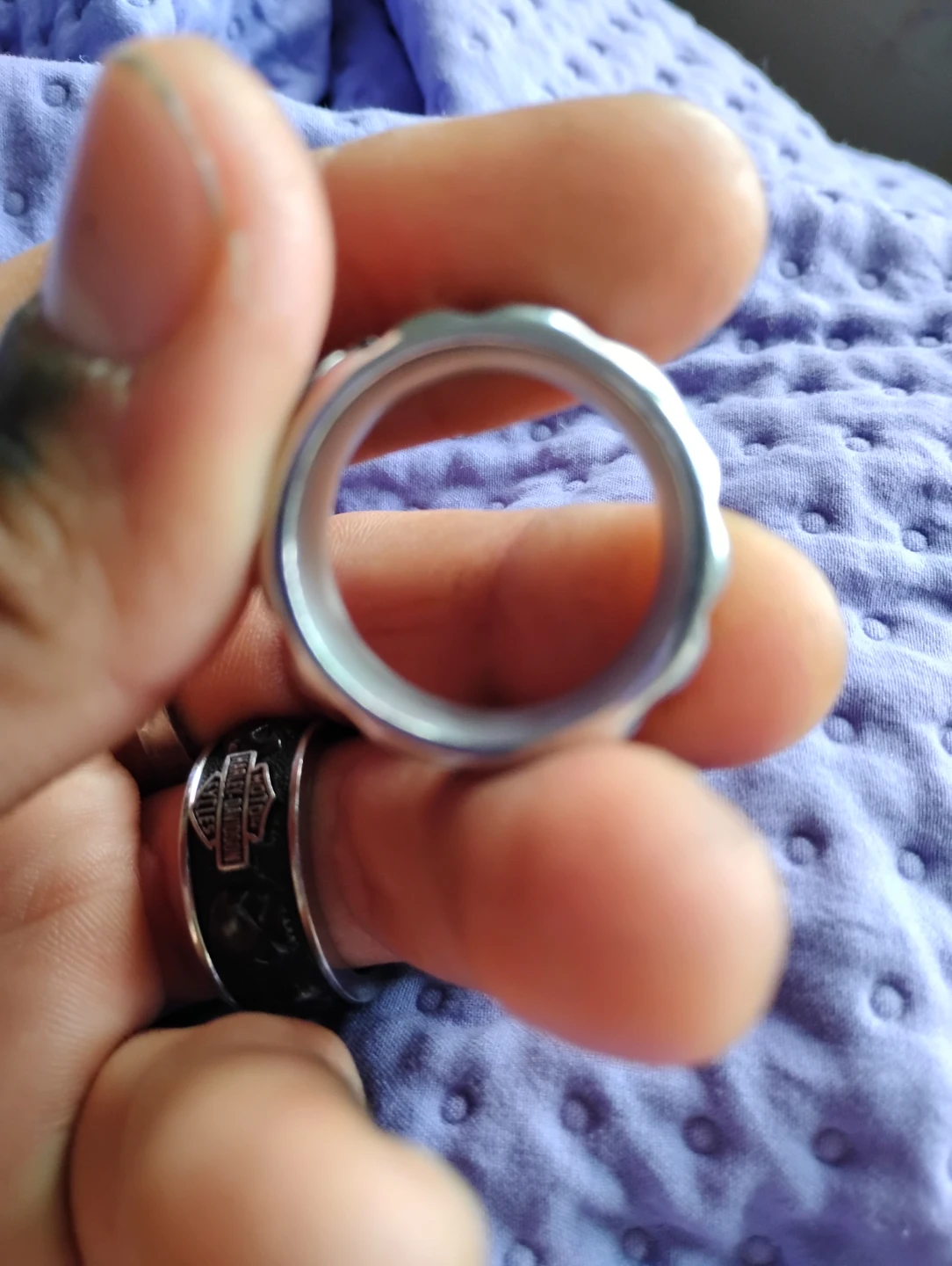 Harley Davidson flame band ring - photo 4