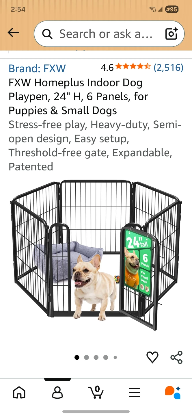 FXW Homeplus 6-Panel Indoor Dog Playpen - photo 3