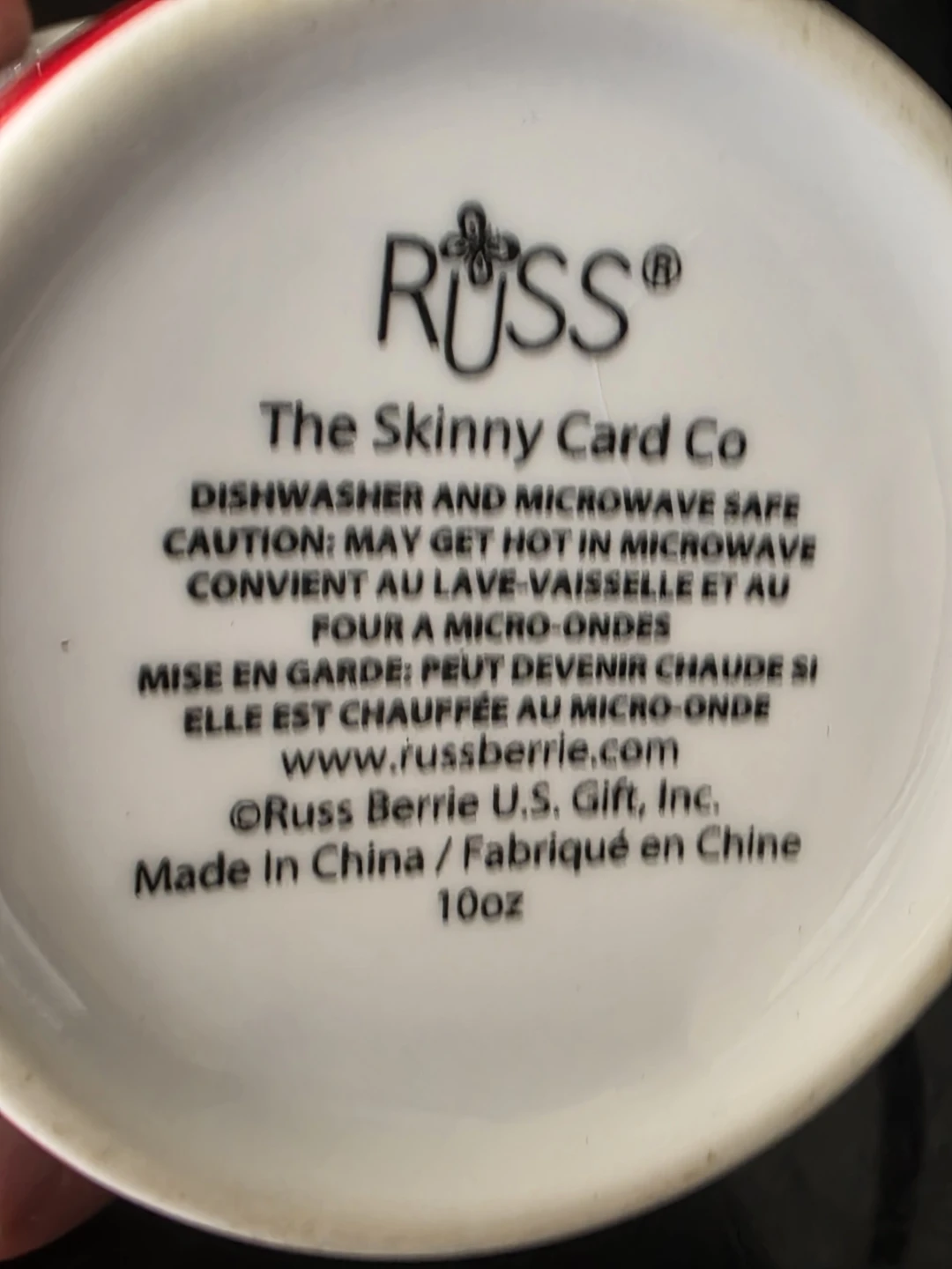 Russ The Skinny Card Co Mug with Quote and Cartoon - photo 3