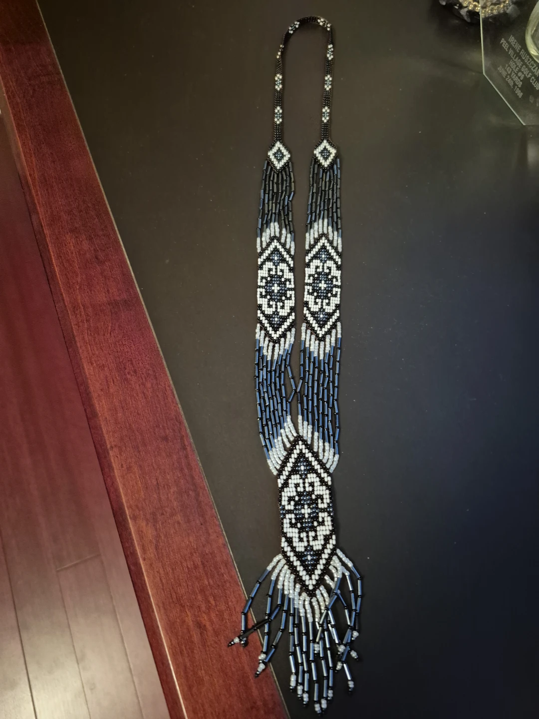 Indigenous style hand-beaded necklace