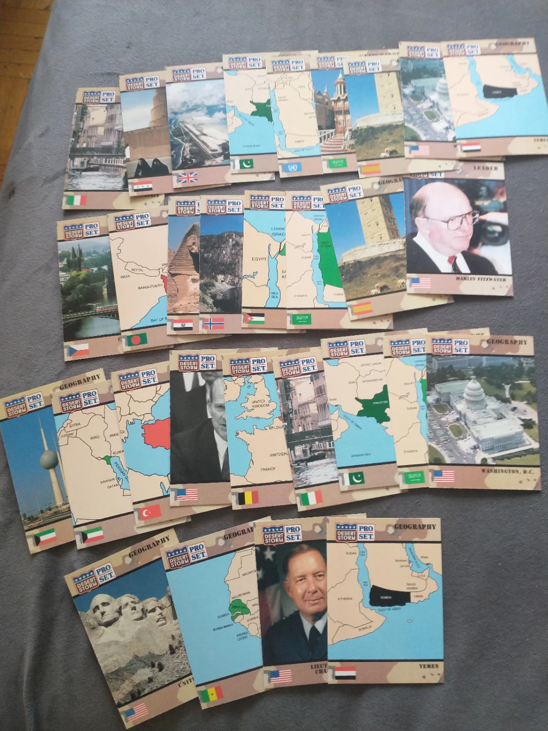 30 Pro Set Desert Storm Trading Cards 1991