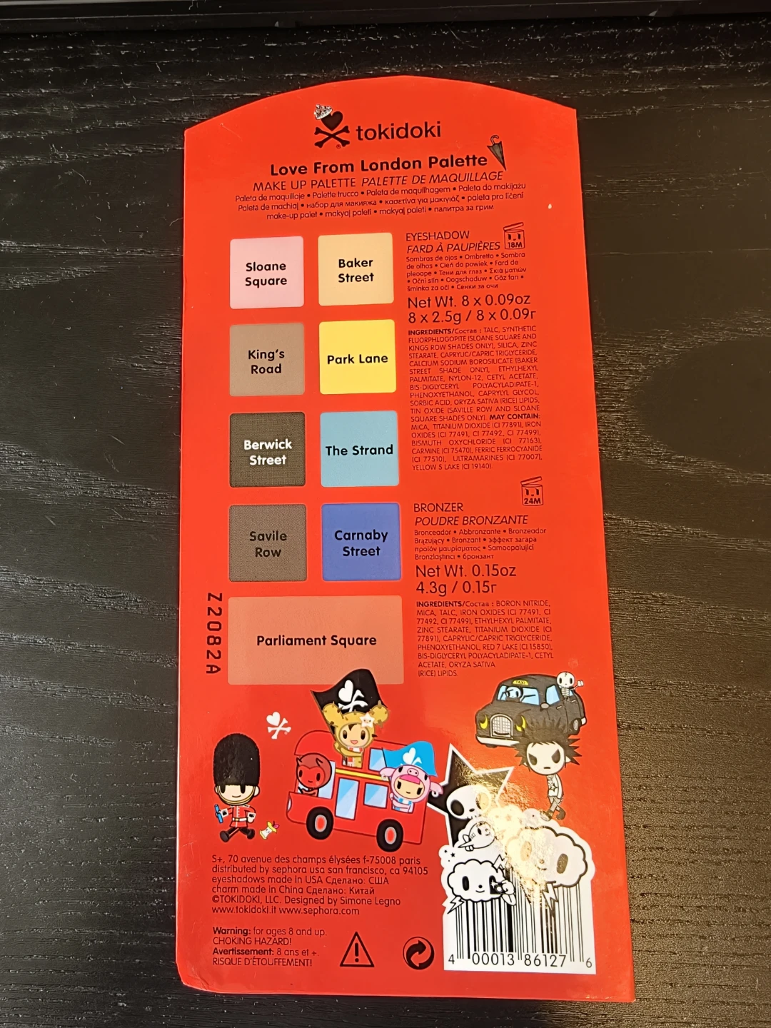 Tokidoki Love From London Makeup Palette - photo 3