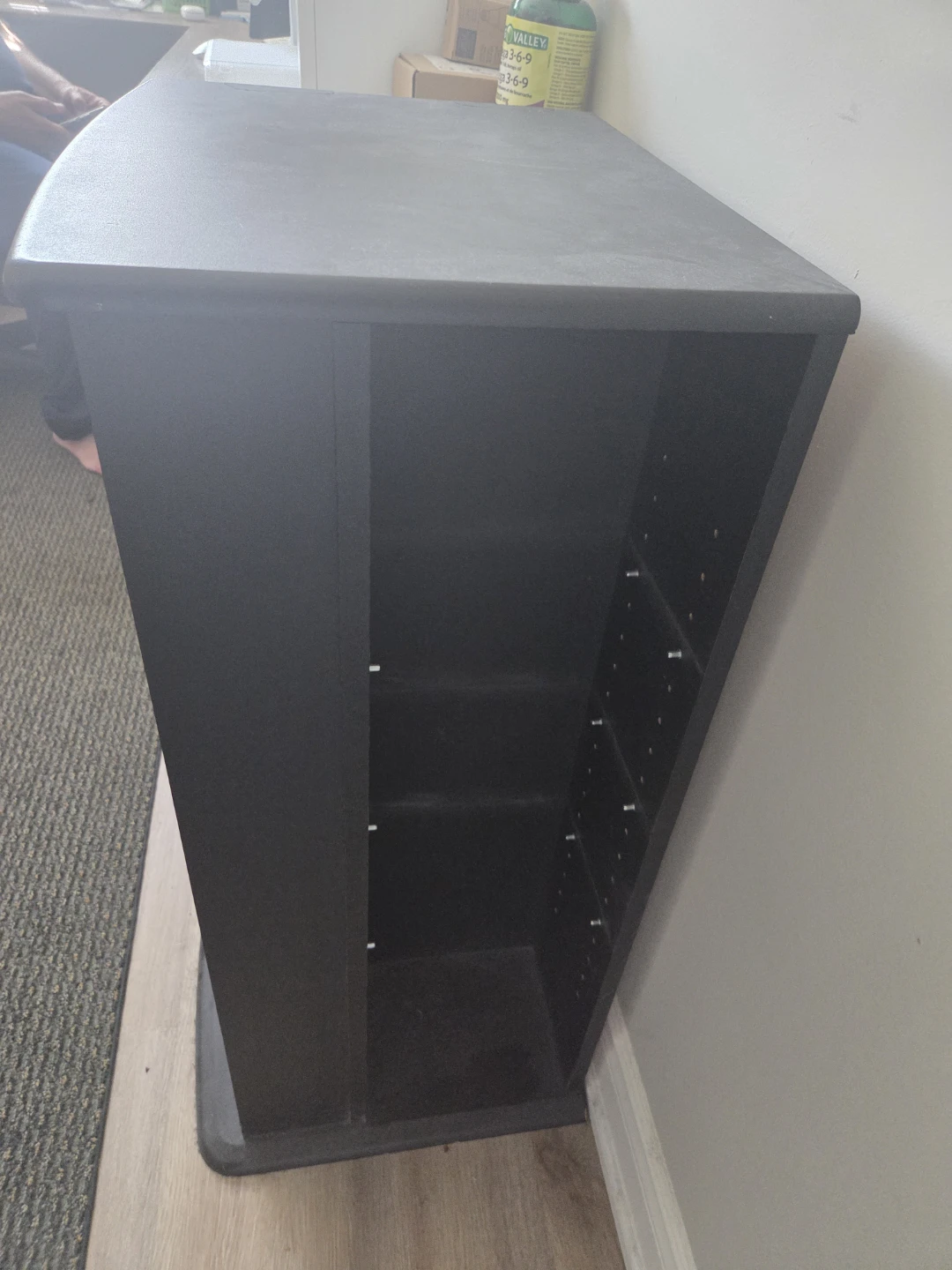 Black Media Storage Cabinet - photo 2