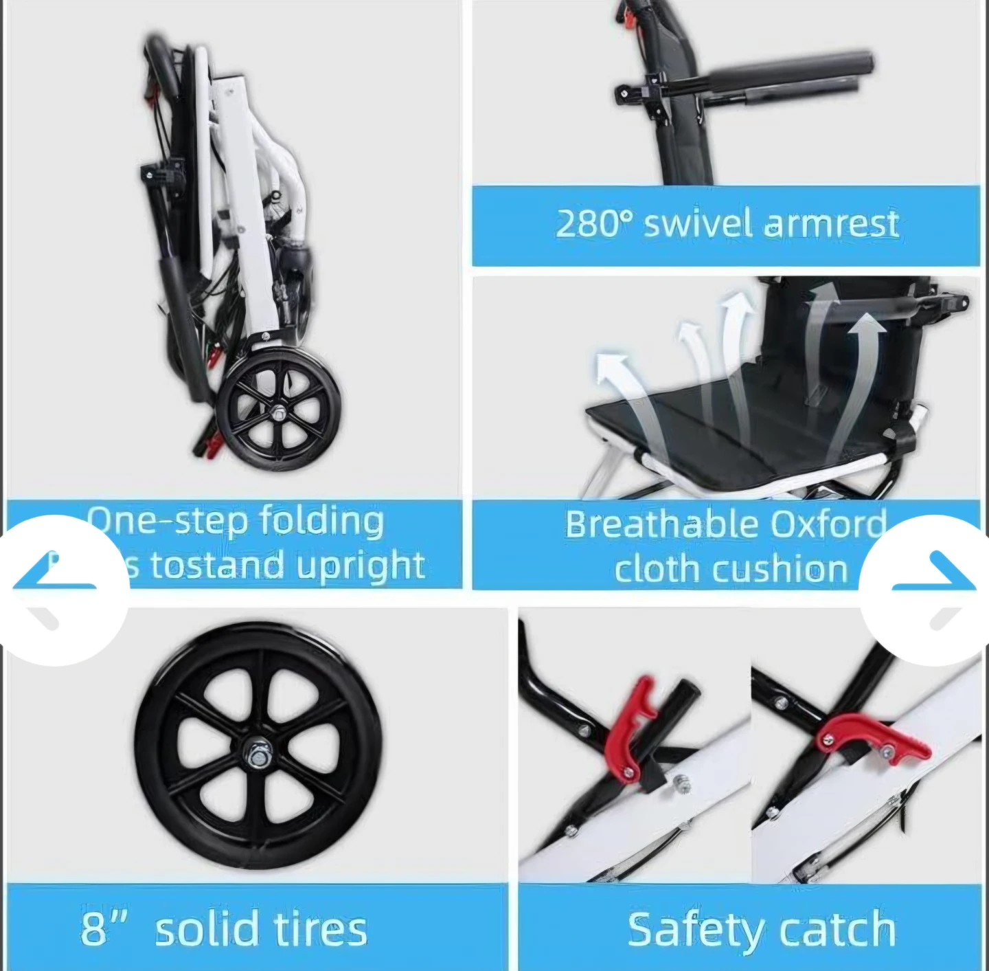 Folding Travel Wheelchair - photo 3