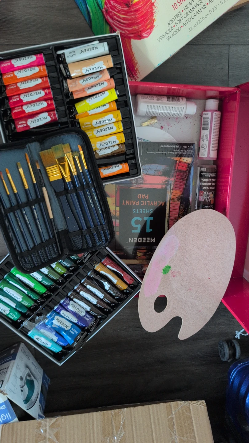 Meeden Acrylic Painting Set with Easel - photo 2