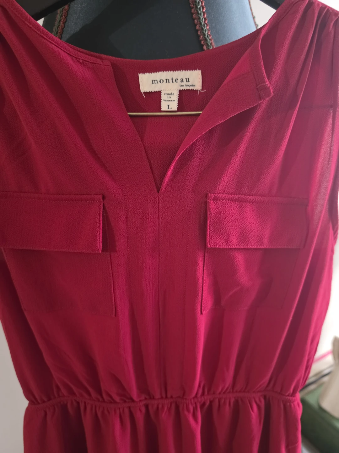 Monteau Red Sleeveless Dress - photo 3