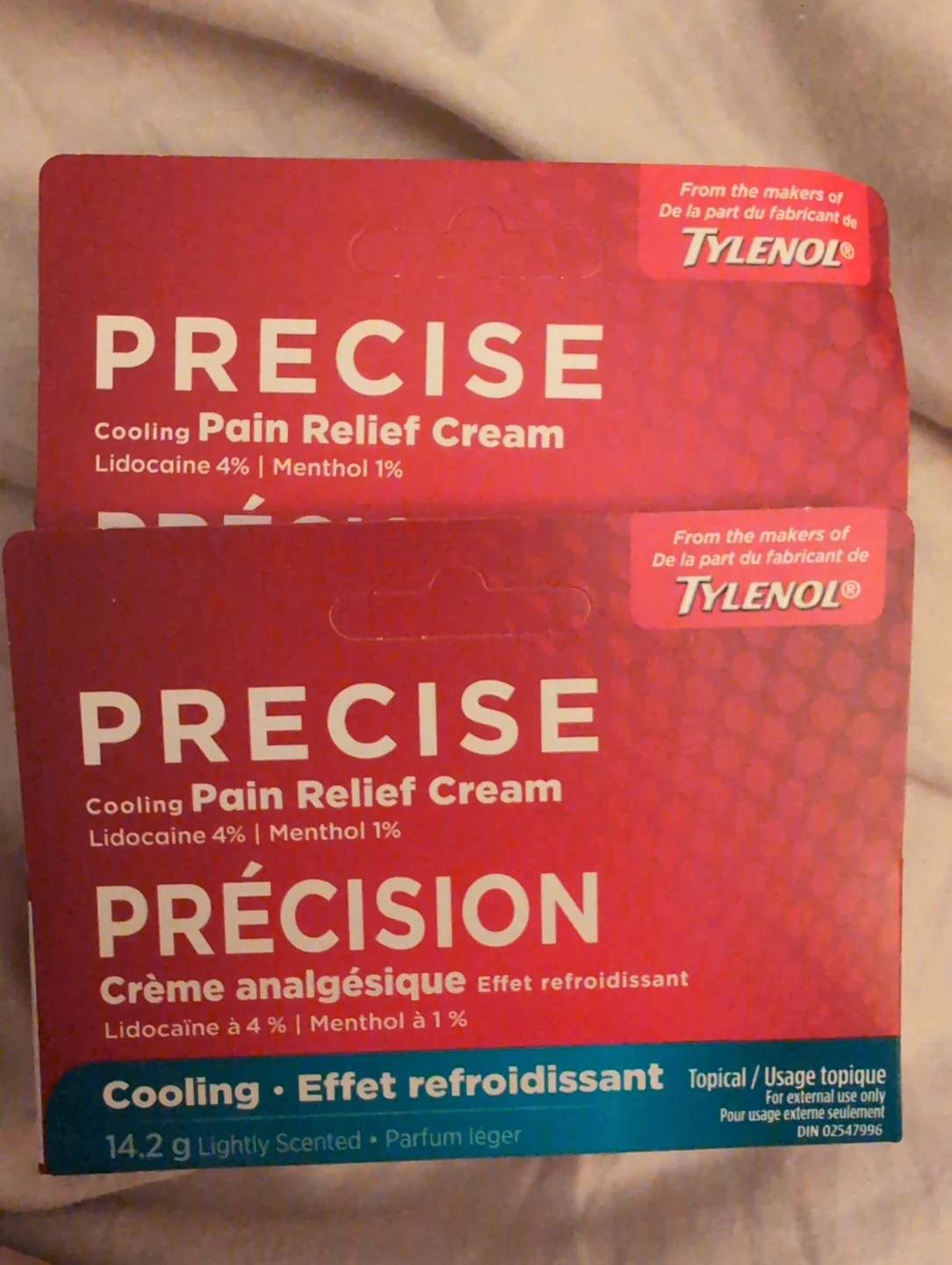 2 Tubes of Precise Cooling Pain Relief Cream
