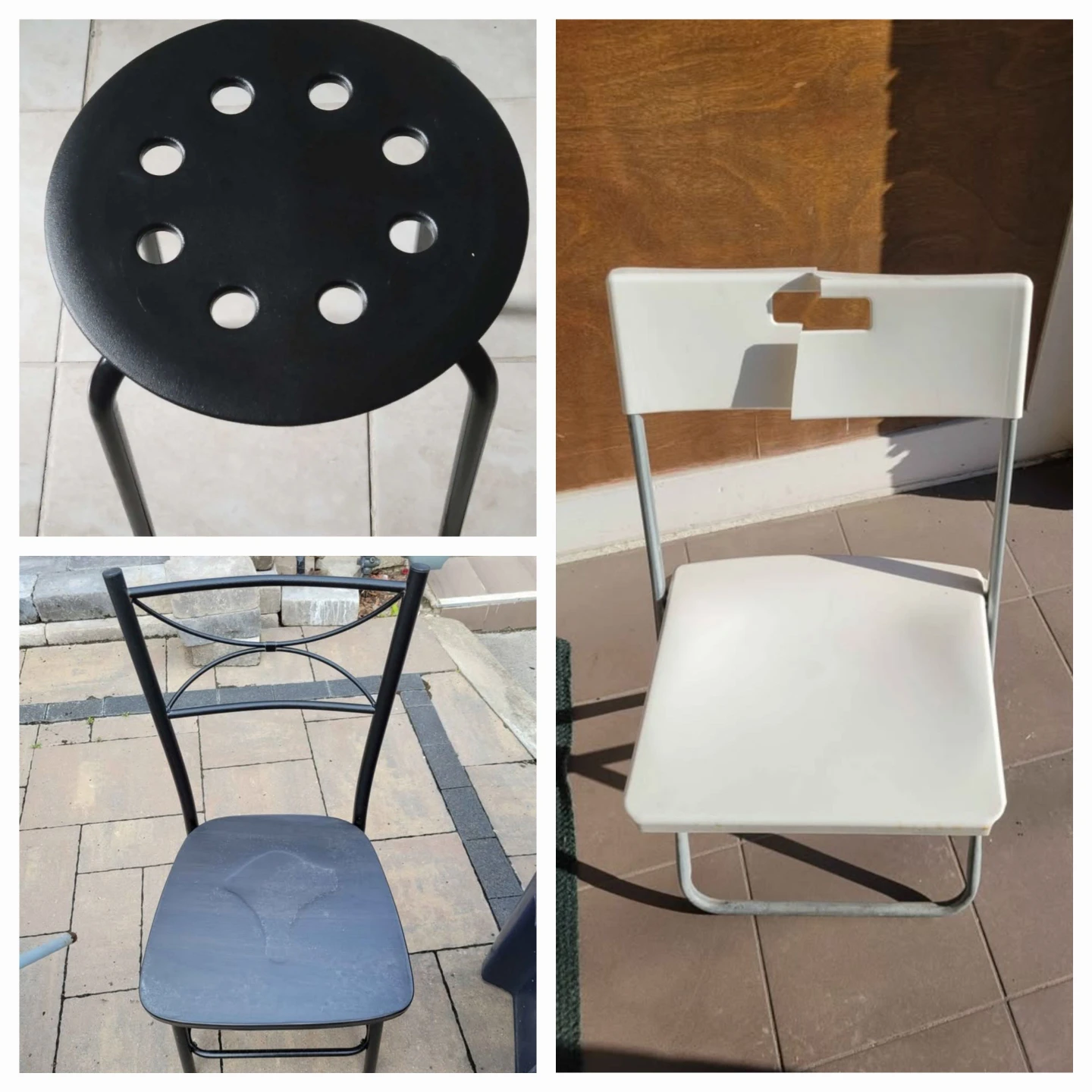 $5 each Chair or stool