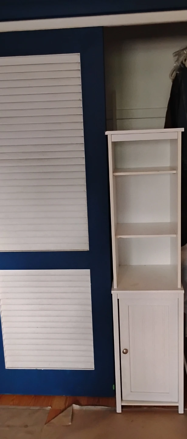White  storage cabinet