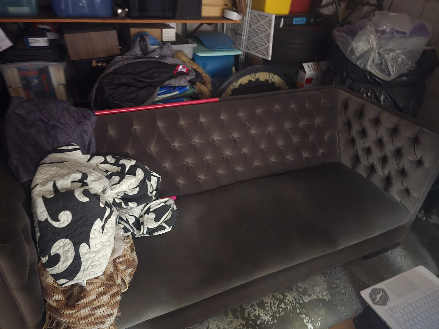 Tufted Velvet Sofa
