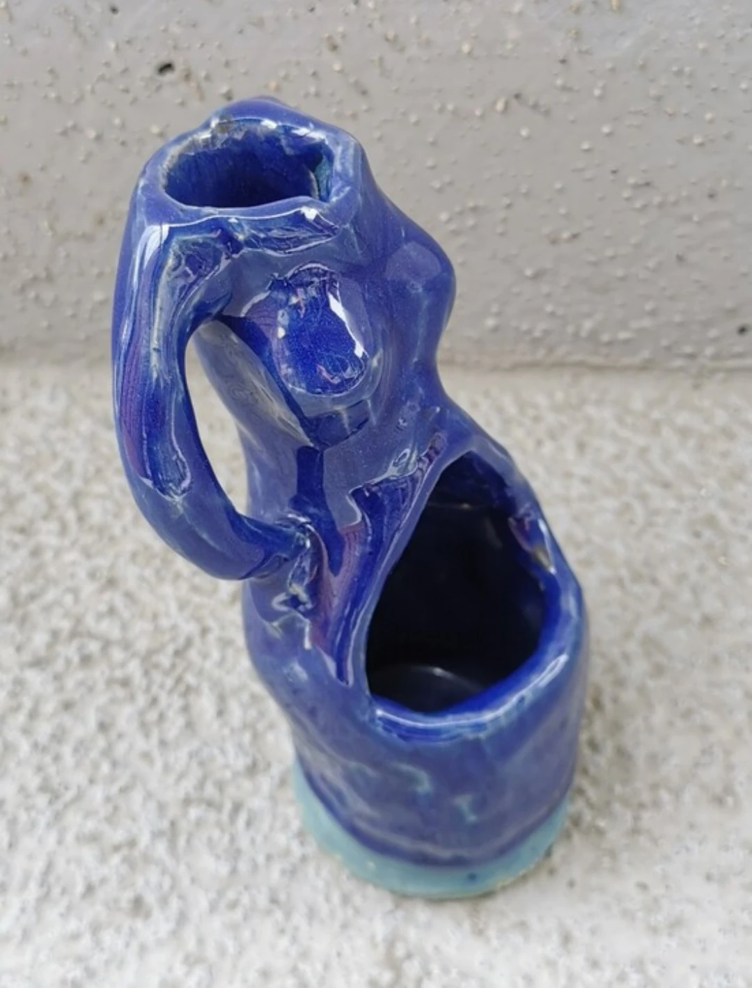 Vintage Studio Pottery Nude Torso Double Vase Sculptural Art - photo 4