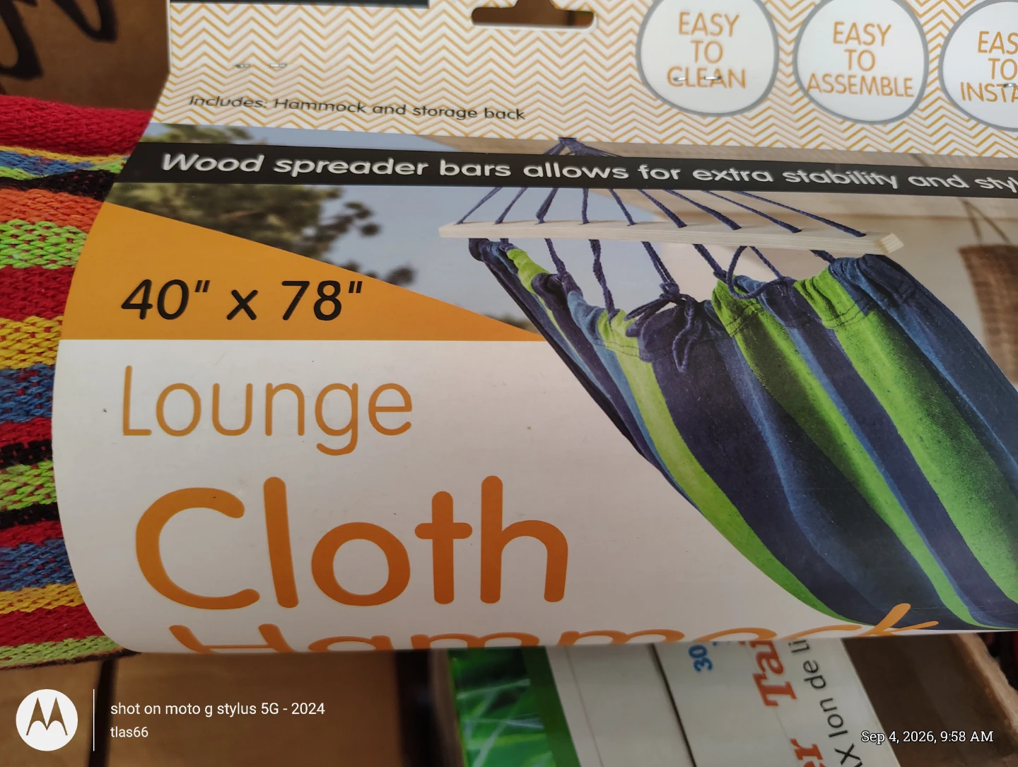 Garden Depot Lounge Cloth Hammock