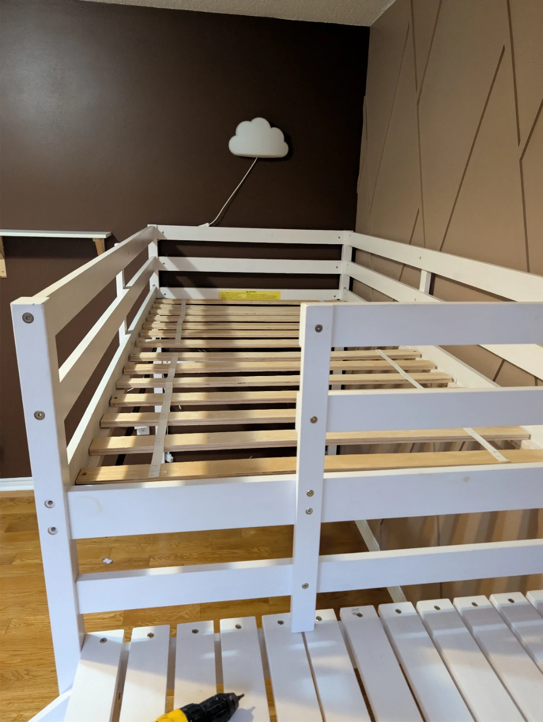 White Wood Loft Bed - photo 5