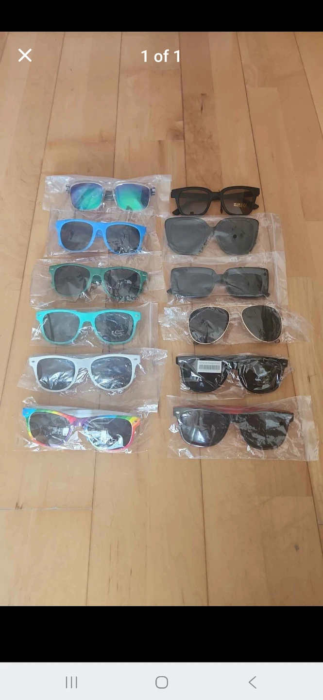 Reflective, Gold, Green, Black, White, Blue, Rainbow Sunglasses