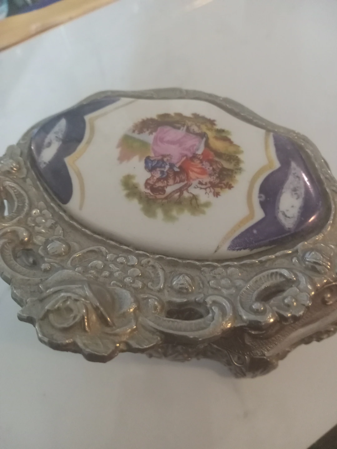 Vintage Made in Italy Decorative Trinket Box