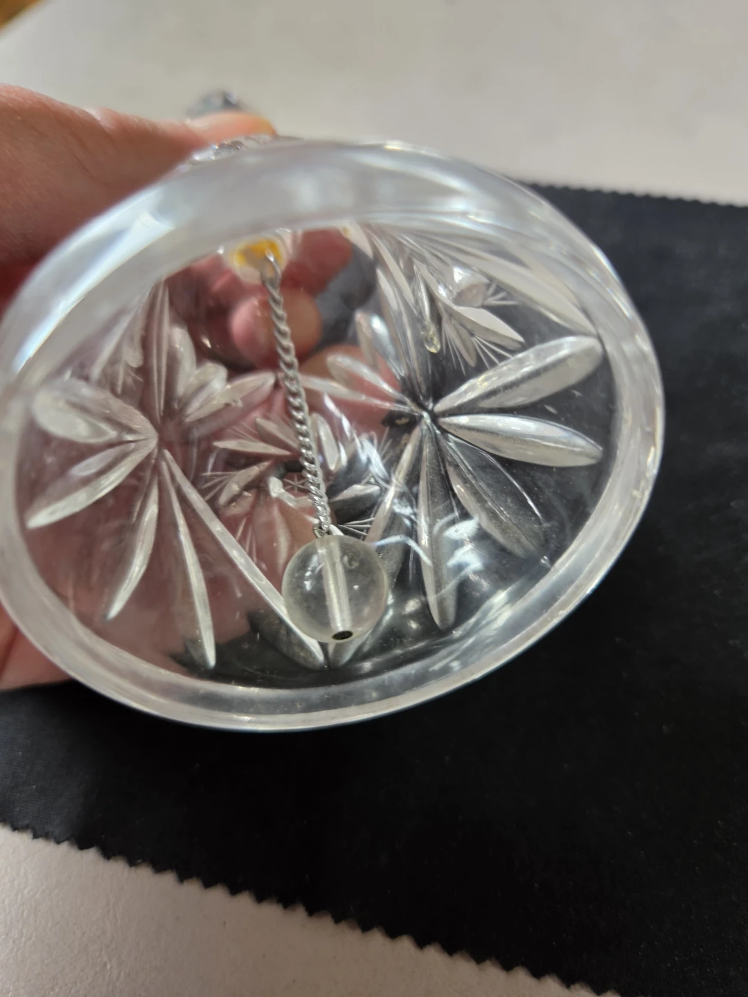 Vintage Crystal Decorative Bell - photo 3