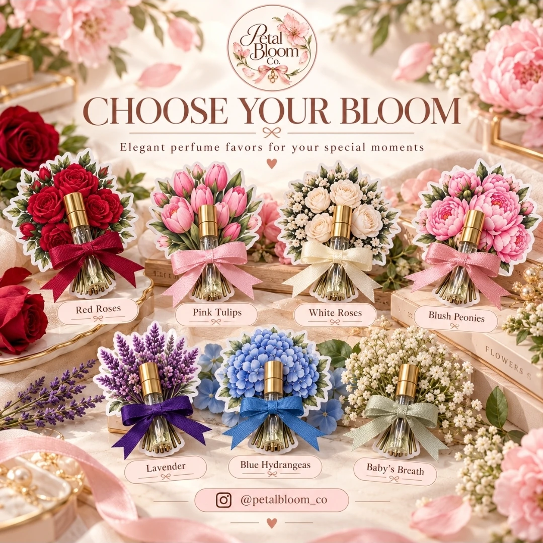 Handmade Floral Perfume Favours - photo 2