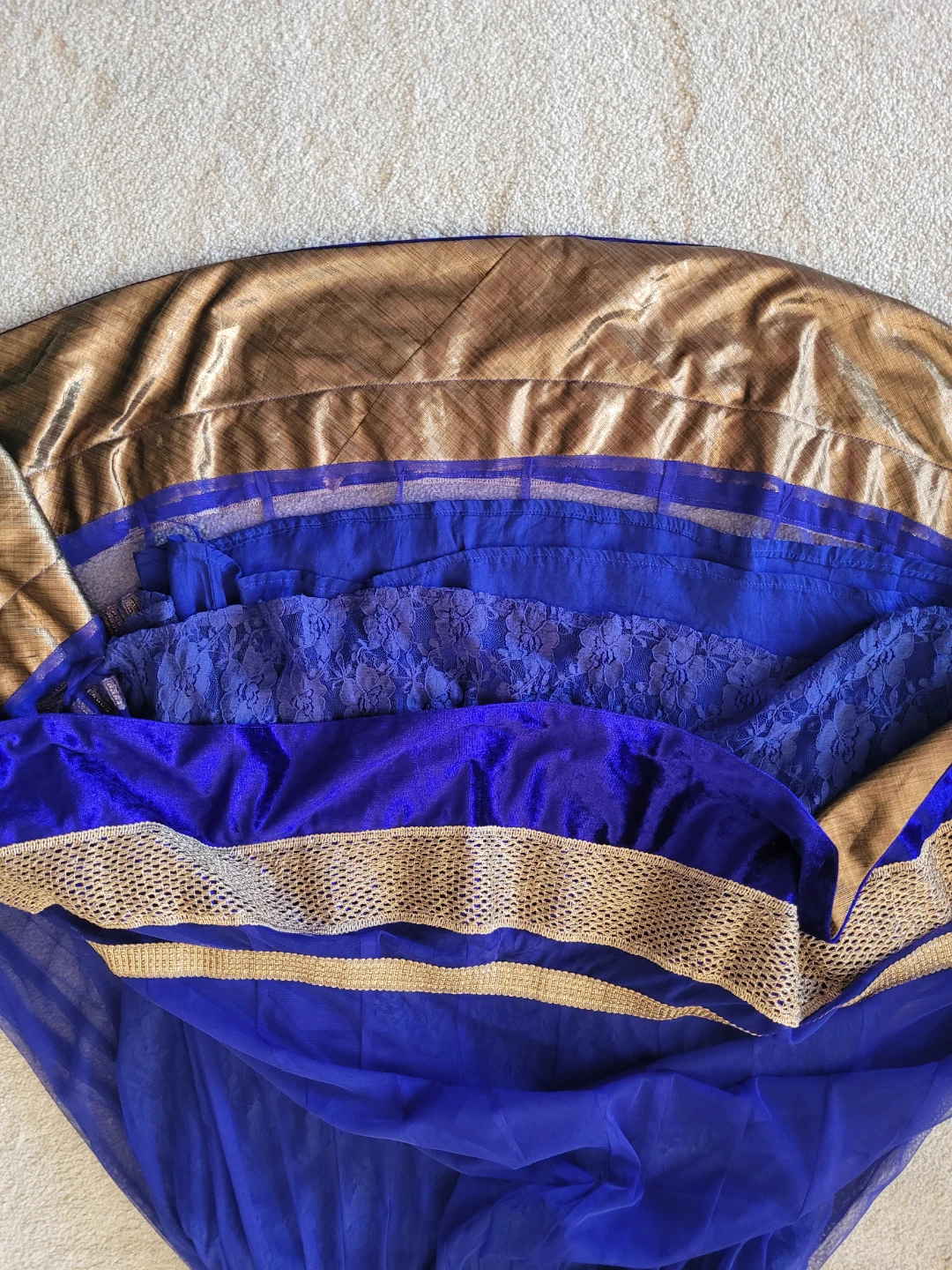 Royal Blue Anarkali Suit Set - photo 5