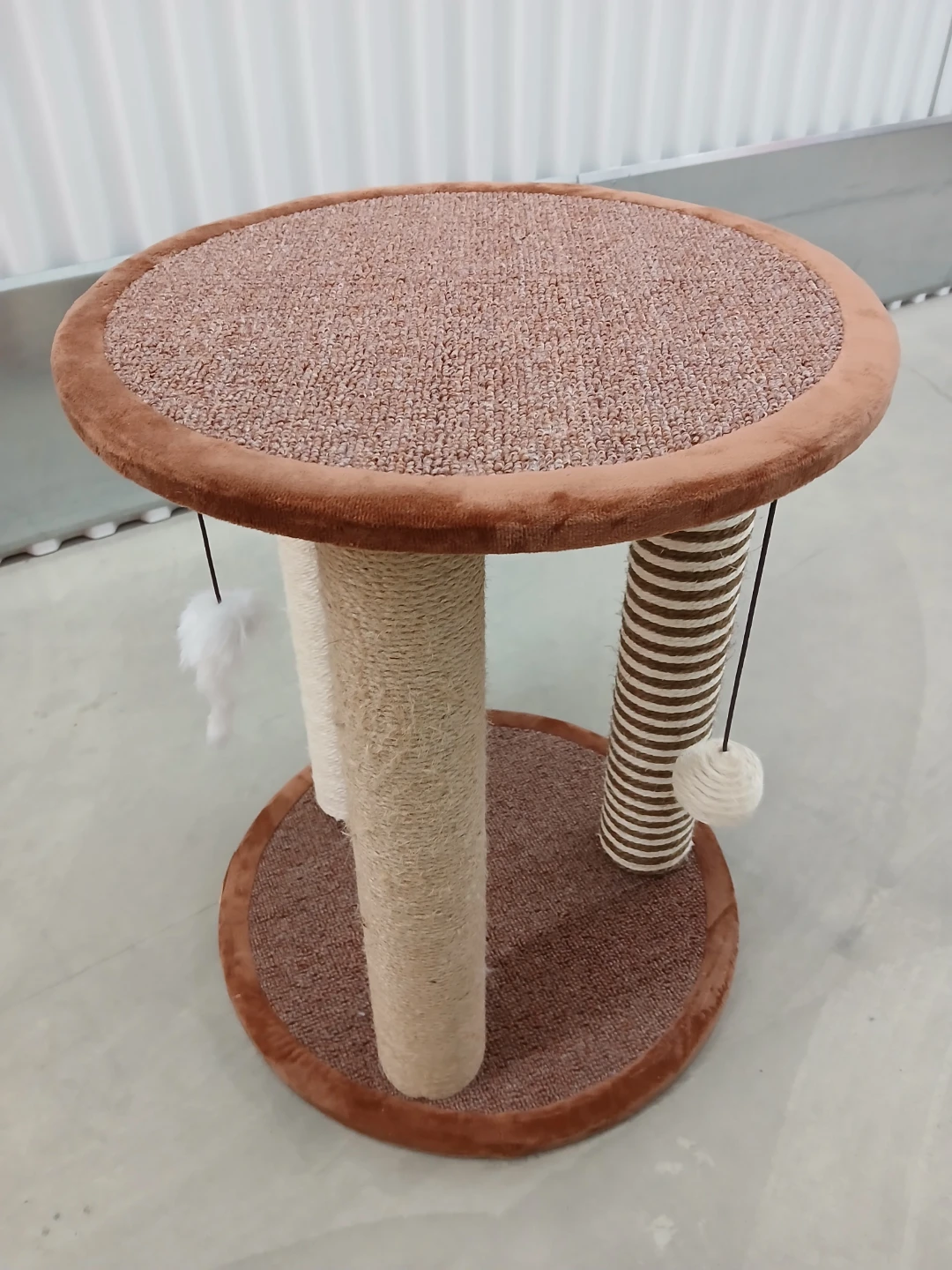 Small Round Cat Scratching Post Tower