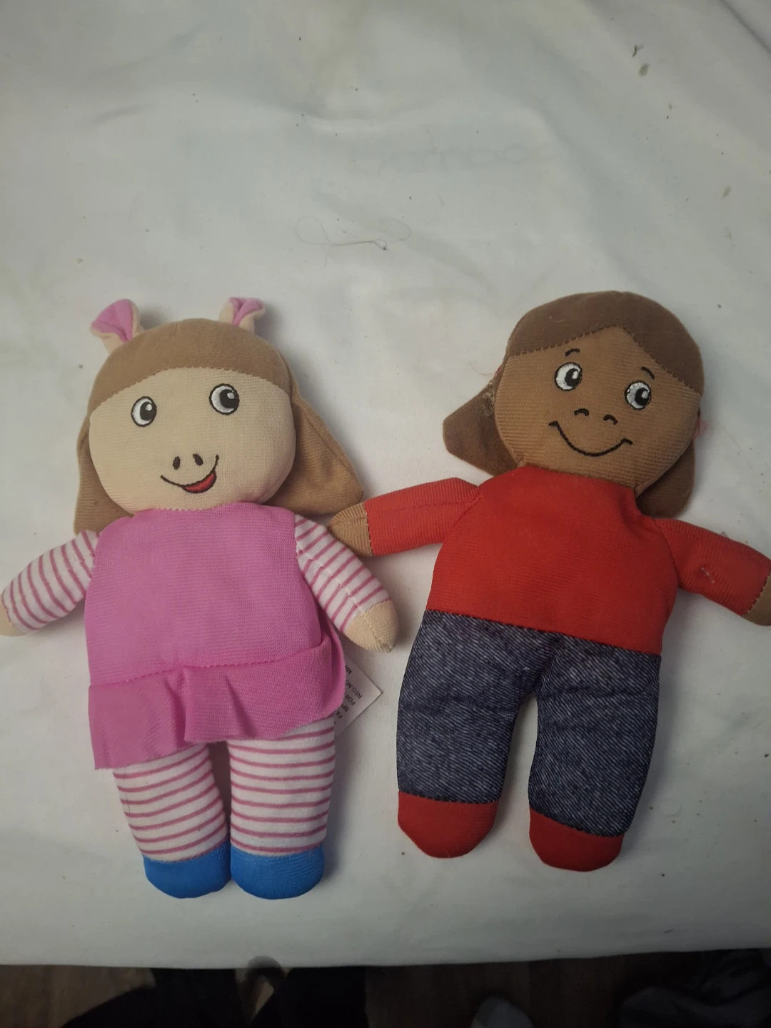 Two Soft Plush Dolls