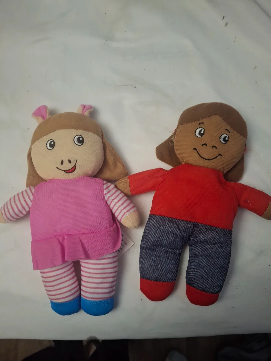 Two Soft Plush Dolls